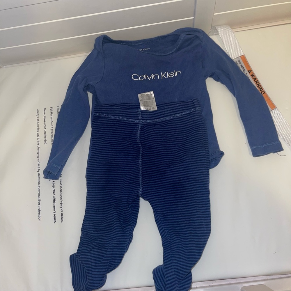 Calvin Klein Blue Footies One Piece